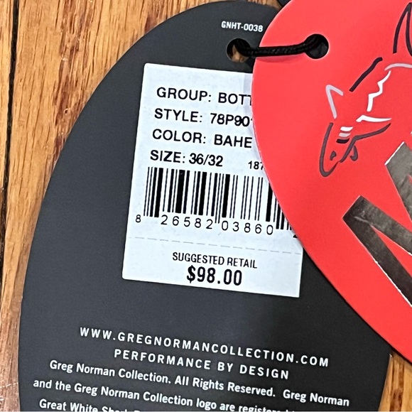 NEW Greg Norman Men's ML75 Microfiber Ultimate 5-Pocket Pants Sz 36 Beige Golf - Picture 10 of 14